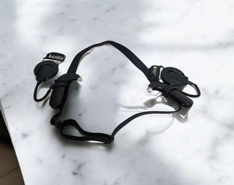 Cochlear implant headband adjustable non-slip grip