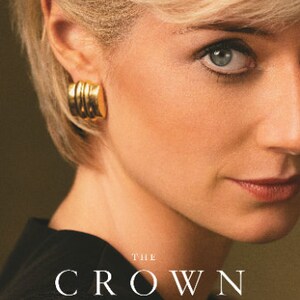 Similar a los aretes de la princesa Diana en Crown Temporada 6-Foto de avances de la serie Netflix Aretes anchos Aretes de aro gruesos Aretes cuadrados imagen 4