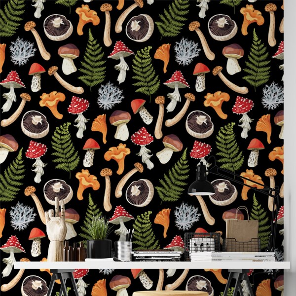 Mushroom Desktop Wallpaper - Etsy