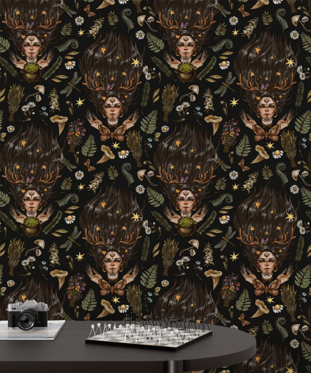 Witch Wallpaper, Mystic Wallpaper, Dark Wallpaper, Mushroom Wallpaper