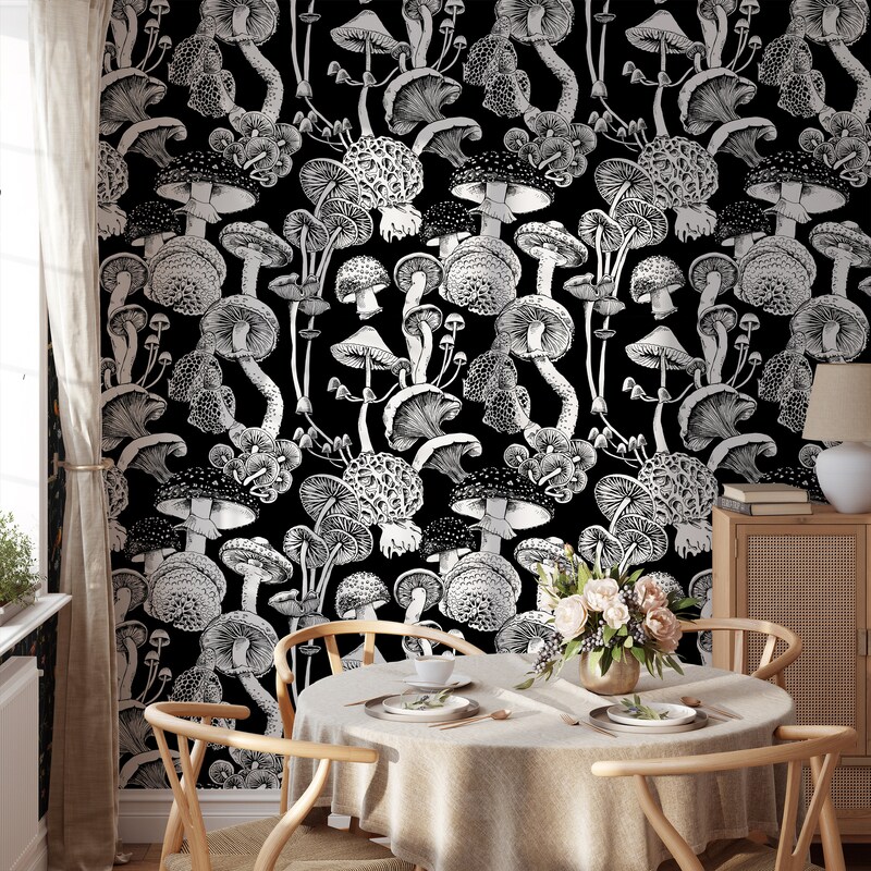 MushroomWallpaper - Etsy