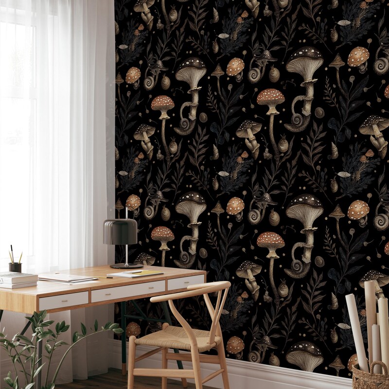 MushroomWallpaper - Etsy