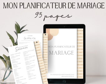 Planificateur de mariage en français , Planificateur de mariage iPad, Goodnotes de mariage, Liste de mariage, checklist, Budget de mariage