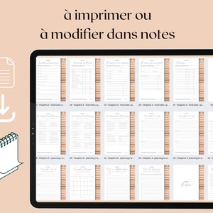 Planificateur de mariage en français , Planificateur de mariage iPad, Goodnotes de mariage, Liste de mariage, checklist, Budget de mariage image 2