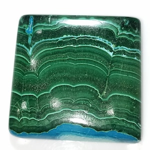 160 Karat Natürliche Super Qualität Malachit Quadrat Cabochon Edelstein Malachit Edelstein für die Herstellung von Schmuck Edelstein.