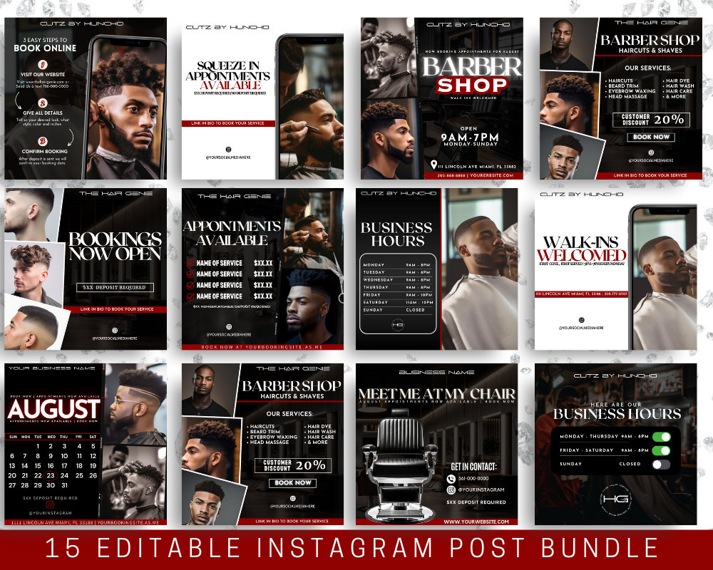 Barbershop Flyer, Barber flyer, Hair Cut Flyer, Barbershop business, Appointment Flyer, Male Hairstylist, Book Now Flyer, Hair Salon