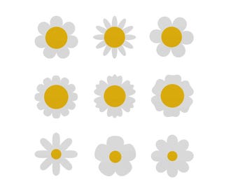 Mini Daisy Flower Embroidery Design, Floral Embroidery, Cute Daisy Flower, Instant Download, Mini Flower Embroidery Design ,4 SIZES