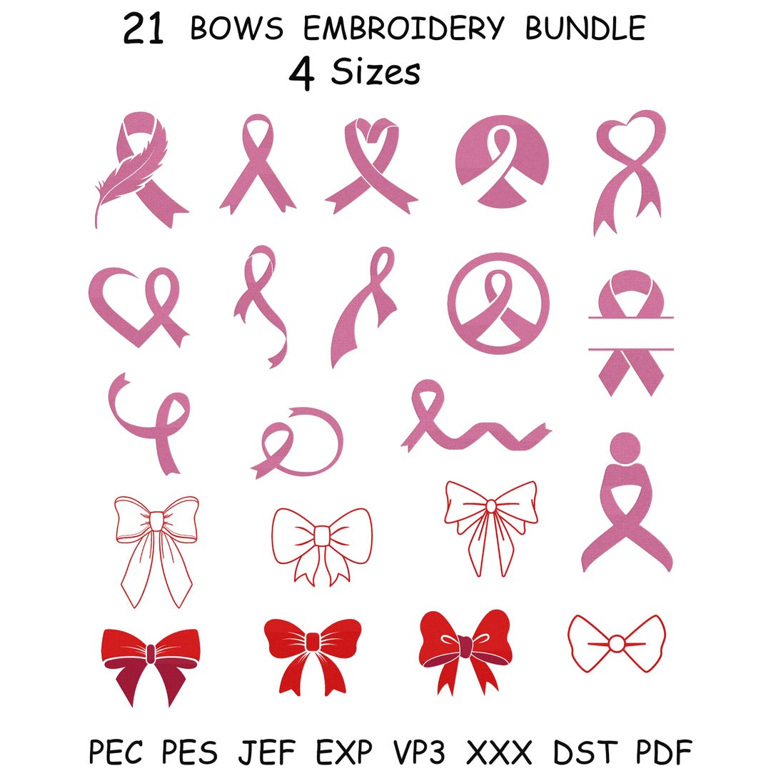 Cancer Awareness Ribbon Embroidery Design. Cancer Ribbon Design ...