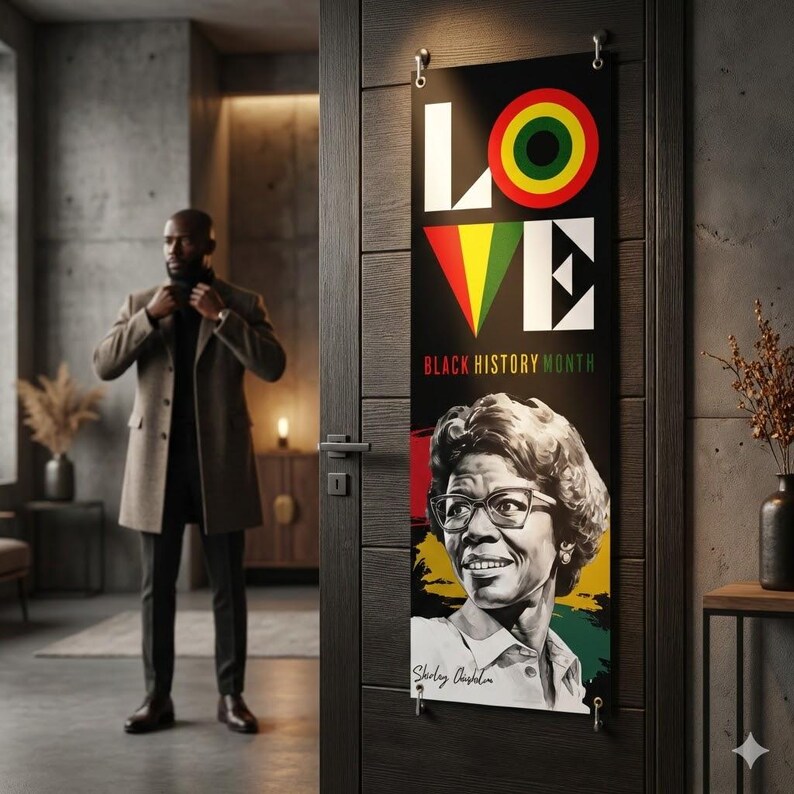Black History Month Door Decorations: Love, Shirley Chisholm ...
