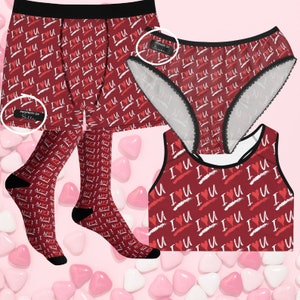 Buy Matching Underwear for Couple, Cosmic Love Design, Mix and