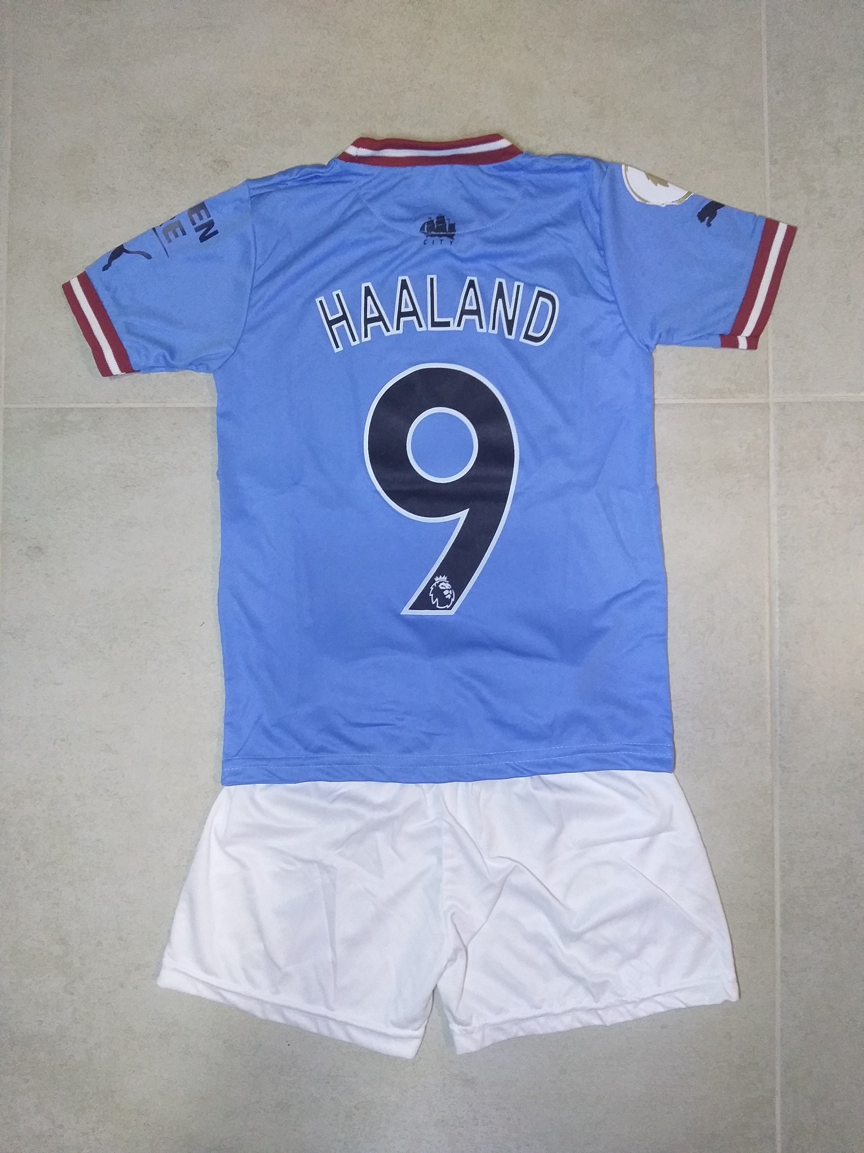 Haaland Man City Kinder Heim Trikot Hose 2022/2023 Man City Etsy