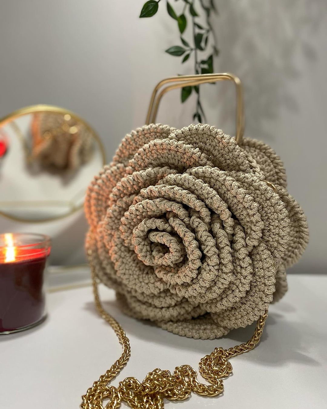 Flower Shaped Purse Etsy