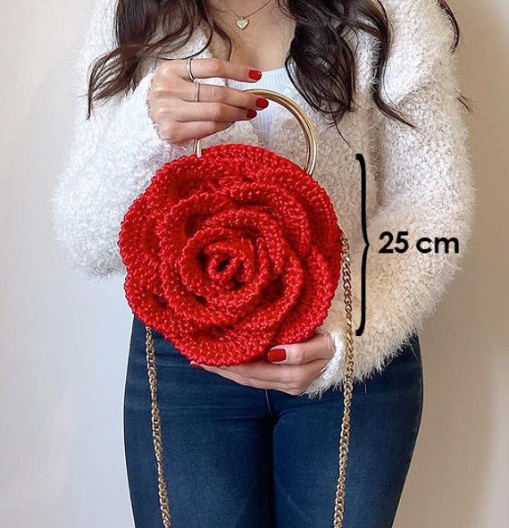 Red rose handbags new arrivals