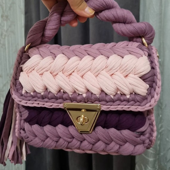 Handmade Crochet Bag: Turkish Designer Yarn Purse