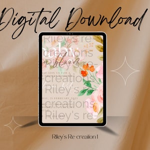 Baby In Bloom Baby Shower Invitation Editable