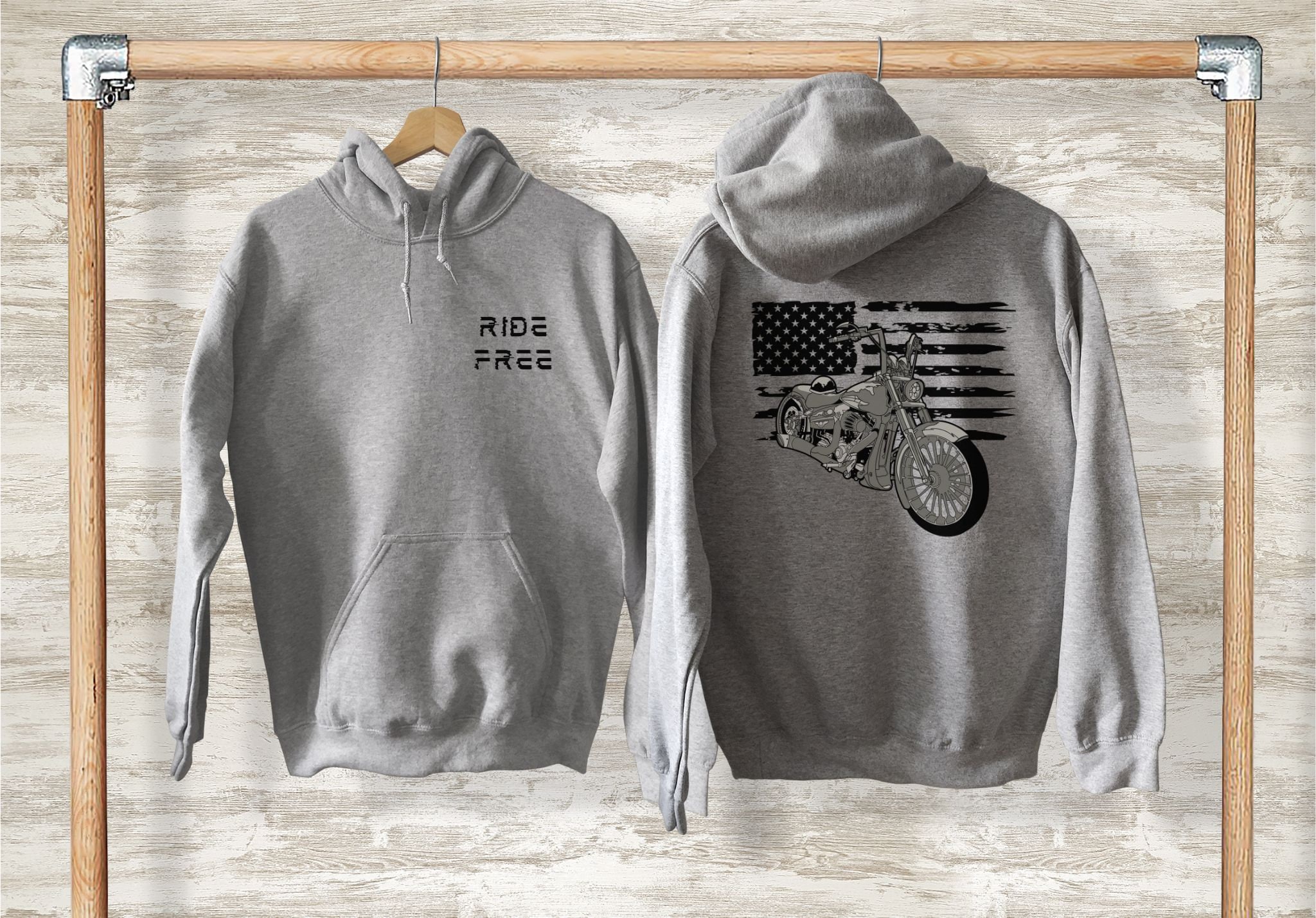 Mens Motorcycle Hooded Sweatshirt Motorcycle Sweatshirt Etsy