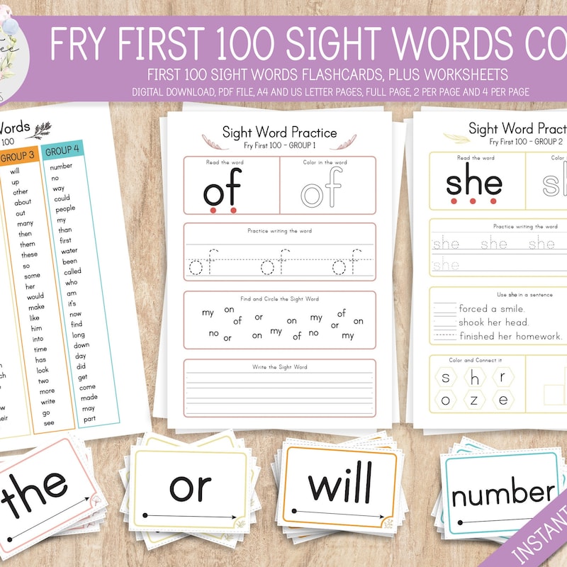 Sight Word Etsy