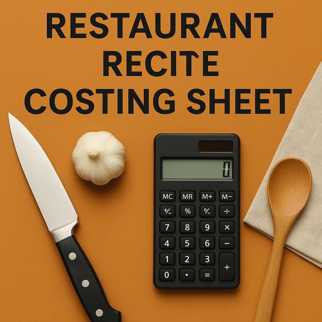 Restaurant Recipe Costing Sheet: Food Cost Calculator (excel Template ...