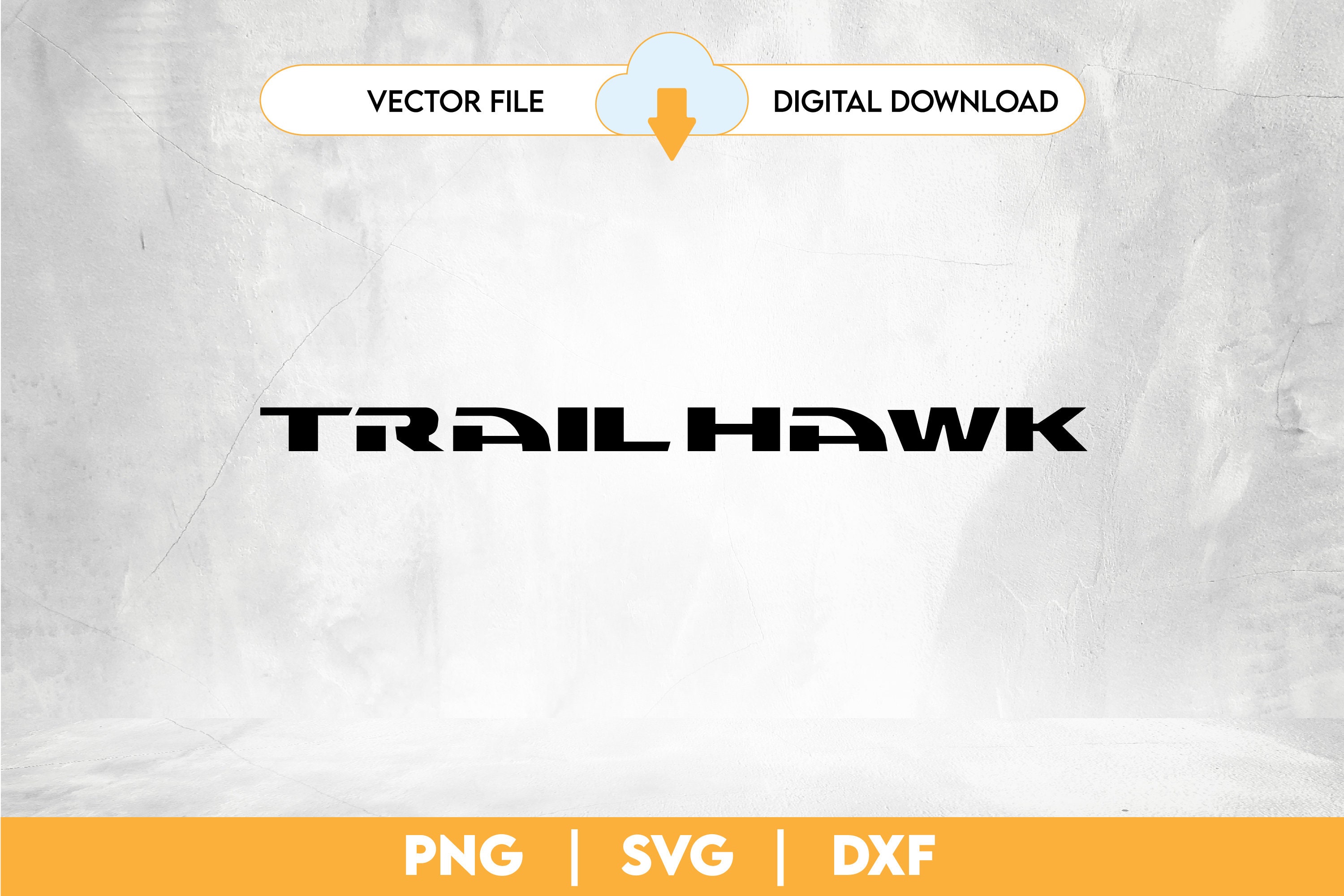 Trailhawk Digital File Vector DXF PNG SVG Instant Download
