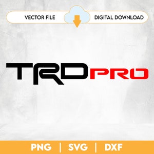 Trd Off Road Digital File Vector DXF PNG SVG Instant Download
