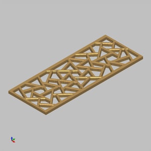 Painel decorativo moderno grelha grelha elemento de decoração STL formato de arquivo digital modelo 3D CNC