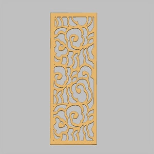 Painel decorativo de grelha 01 elemento de decoração de grelha STL formato de arquivo digital modelo 3D CNC