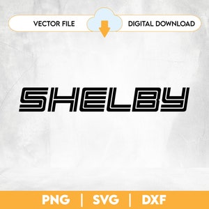 Ford Mustang Shelby Digital File Vector DXF PNG SVG Instant Download