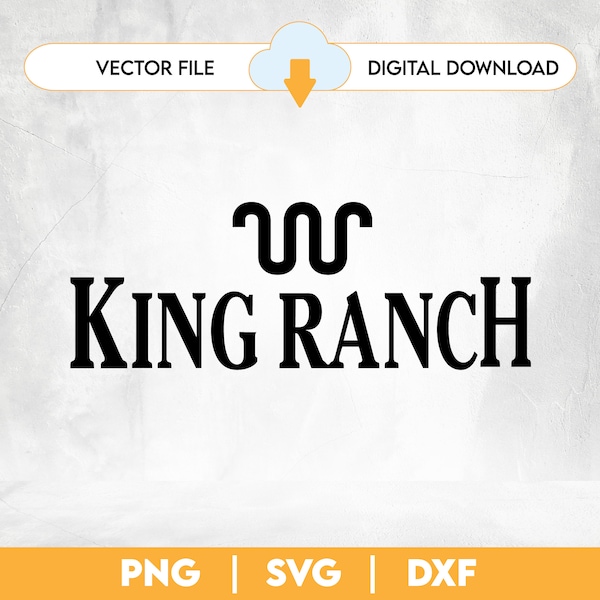 King Ranch Digital Vector File DXF PNG SVG Instant Download