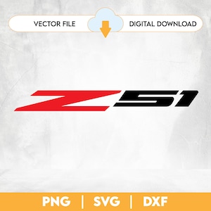 May include: A digital download of a vector file featuring a red "Z" and black "51" logo. The logo is on a white background.