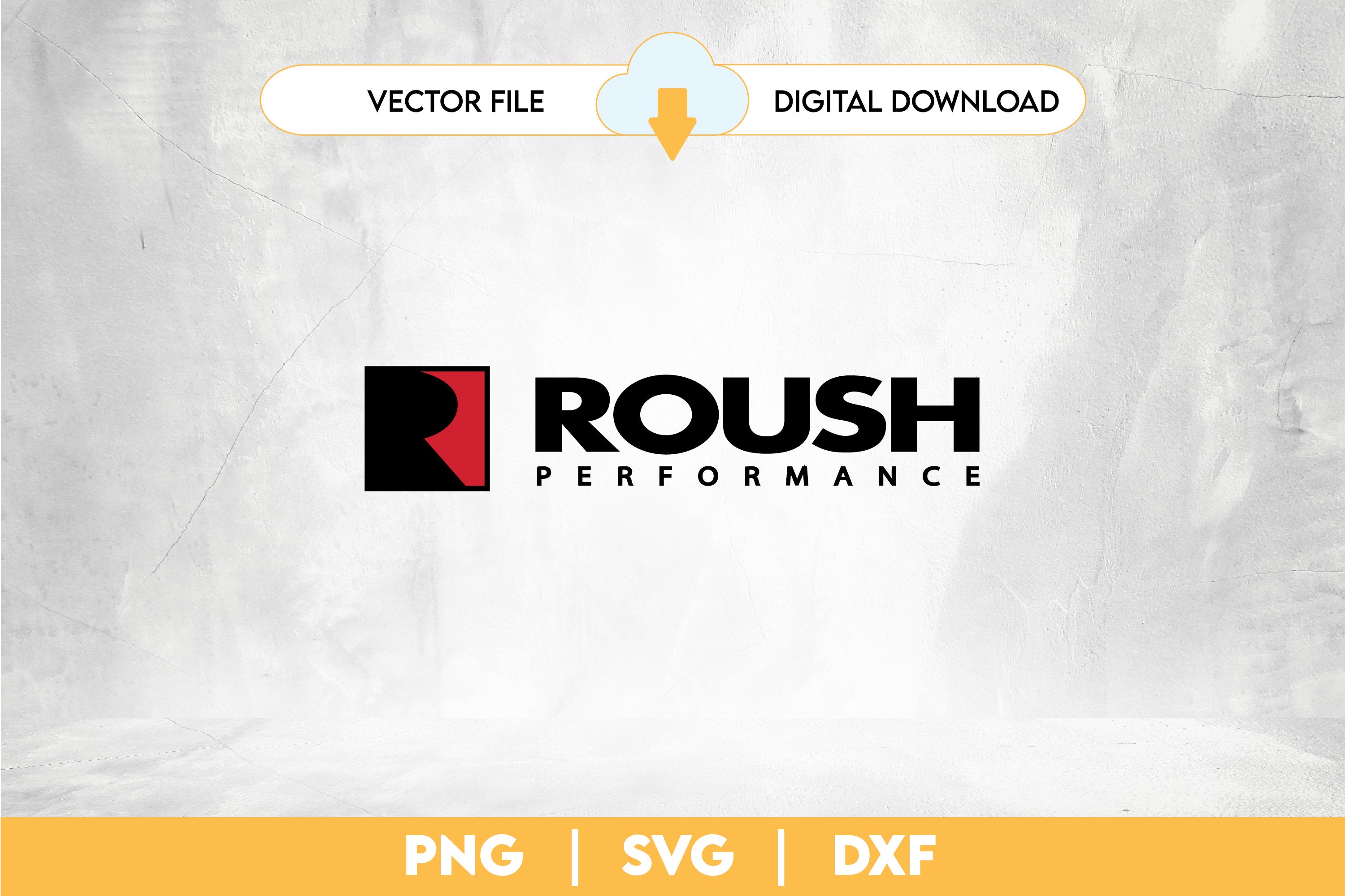 ROUSH Heat Exchanger Decal Stencil – Oracal Vinyl – Matte Finish – Made In USA