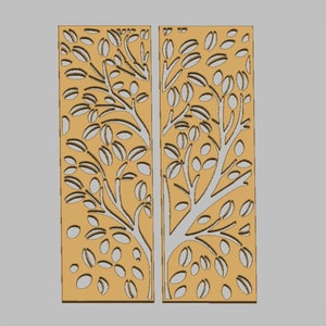 Painéis decorativos Grill Grelha Decoração Elemento STL Digital Formato de arquivo 3D Modelo CNC