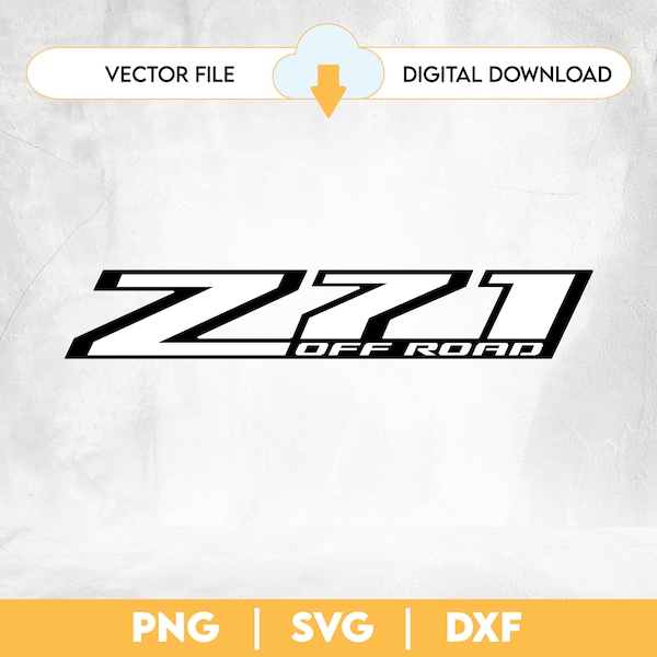 Z71 Off Road Digital File Vector DXF PNG SVG Instant Download