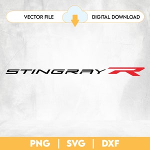 May include: Black and red logo design with the text "STINGRAY R" in a bold, stylized font.