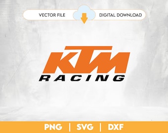 Ktm Racing Digital File Vector DXF PNG SVG Instant Download