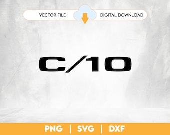 Chevrolet C10 Truck Digital File Vector DXF PNG SVG Instant Download