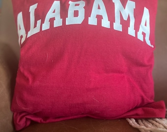 Red Alabama T-Shirt Pillow