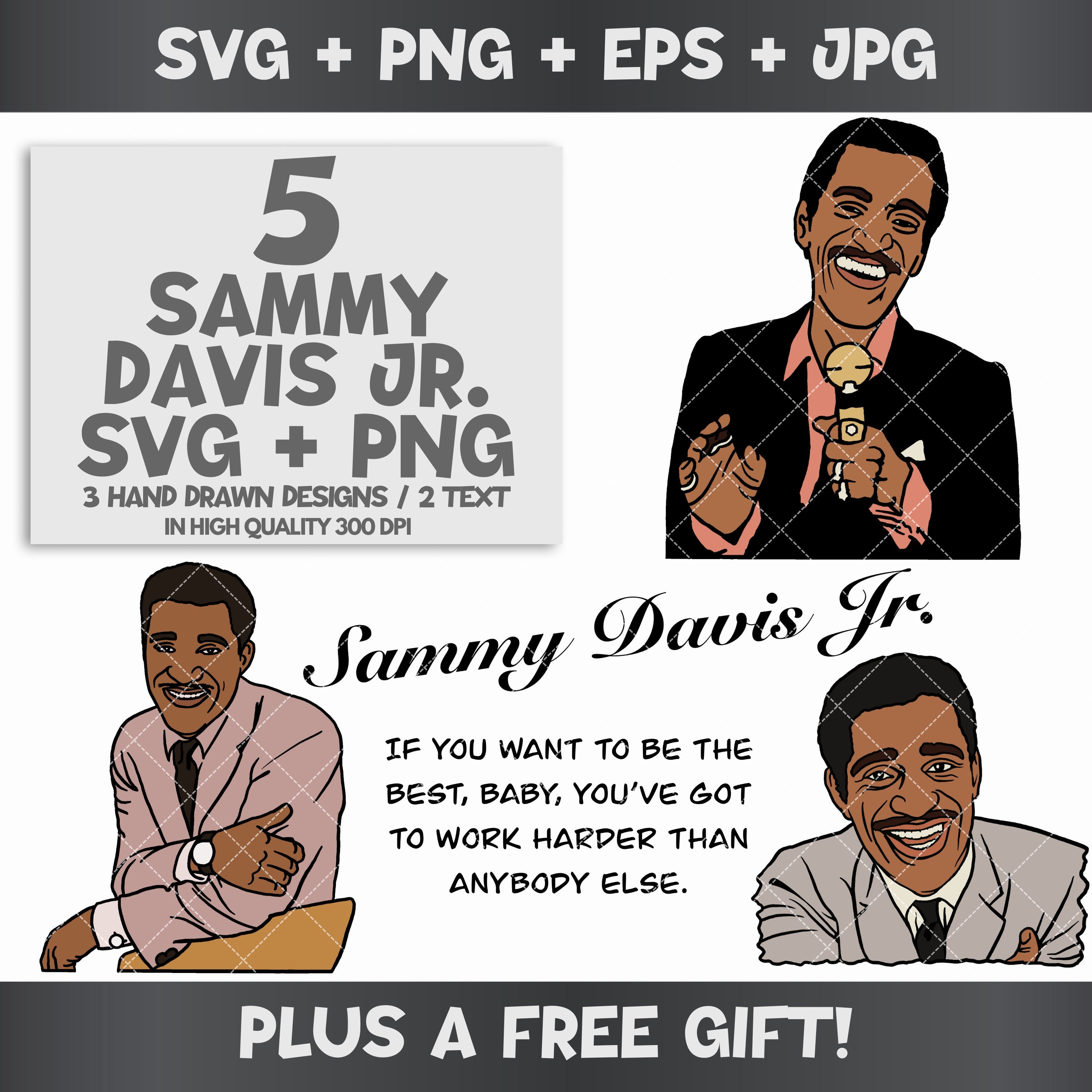 Sammy Davis Jr SVG Bundle, Black History Month Svg, Black Heritage