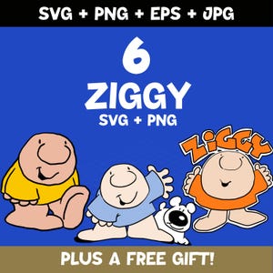 Ziggy cartoon character - Etsy 日本