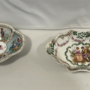 Two beautiful vintage small ring dishes