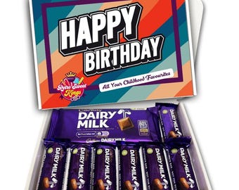 Birthday Gift Box With Cadbury Dairy Milk Chocolate Bars Happy Birthday Gift Box Hamper Present