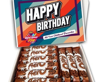 Birthday Gift Box with Nestle Aero Milk Chocolate Bars Happy Birthday Gift Box Hamper Present