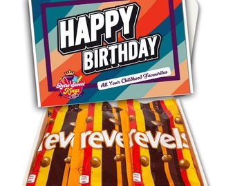Birthday Gift Box with Revels Chocolate Bags Happy Birthday Gift Box Hamper Present