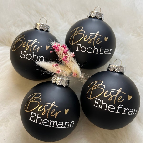 Weihnachtskugel personalisiert, Christbaumkugel, Weihnachtsgeschenk, Wichtelgeschenk