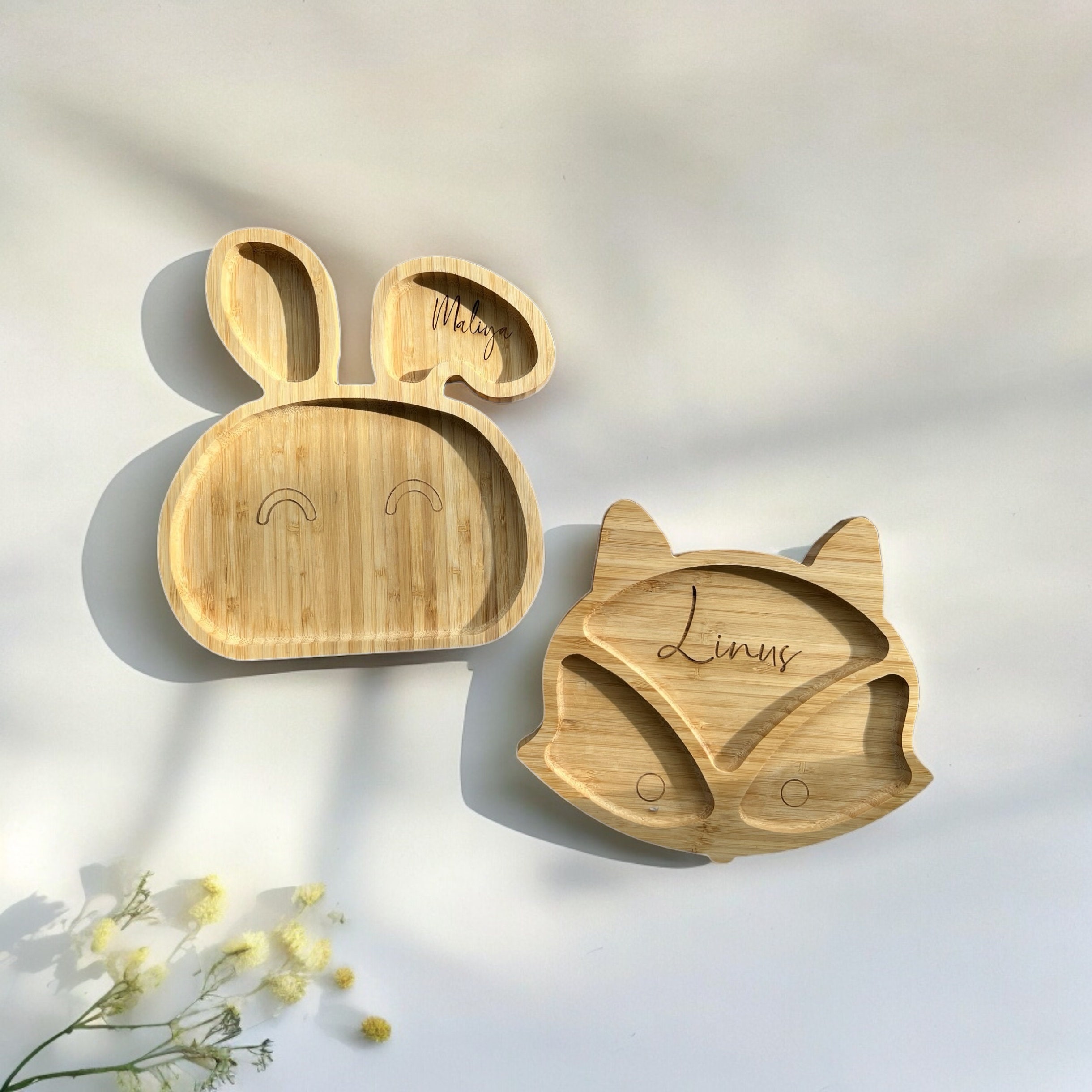 Fuchs bambus teller - Etsy.de