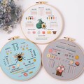 Beginner Embroidery Kit Set of 3, Beginner Embroidery kit, Modern embroidery kit cross stitch, Hand Embroidery Kit, Needlepoint, DIY Craft