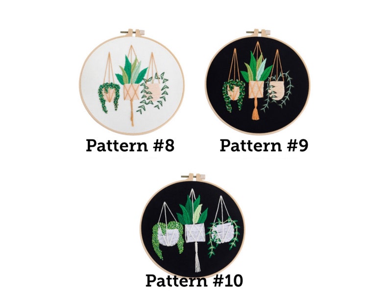 DIY Embroidery Kit beginner, Plant Embroidery kit, Modern embroidery kit cross stitch, Hand Embroidery Kit, Needlepoint, DIY Craft Kit image 4