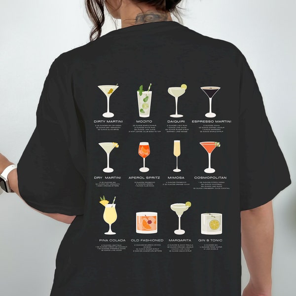 cocktail recipe oversize tshirt aperol spritz tshirt funny gift alcohol lover drinking jokes birthday gift festival tshirt minimalistic