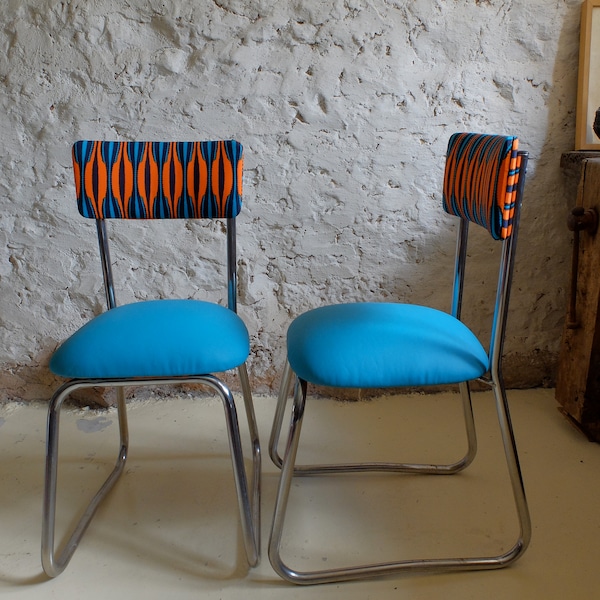 Paire de chaises industrielles