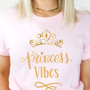 Princess Vibes t shirt, Cute Princess tshirt, Unisex Jersey Short Sleeve Tee
