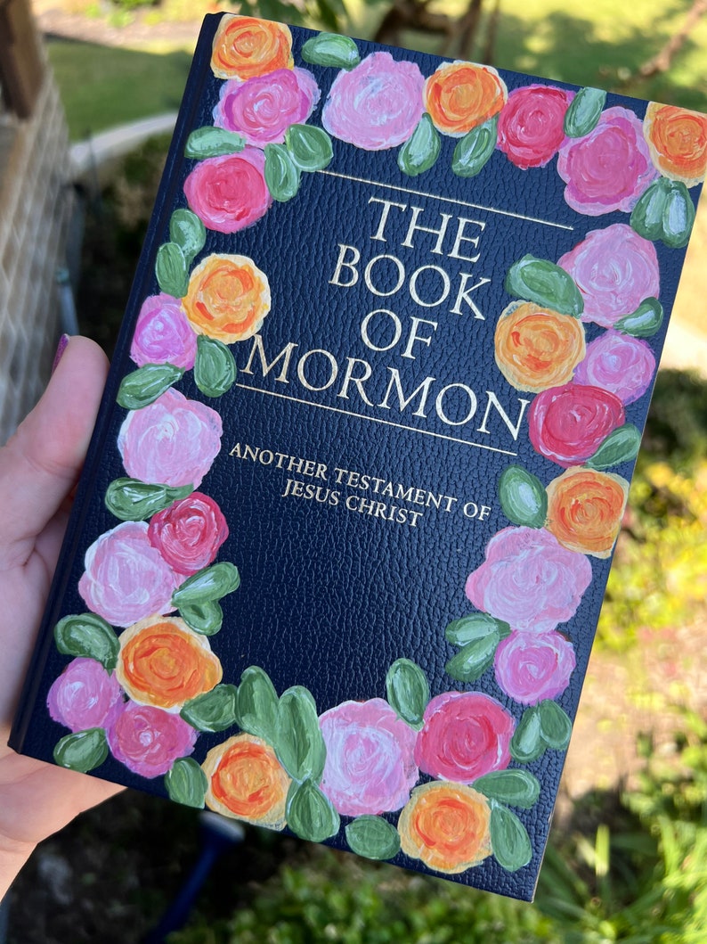 Hand Painted Book of Mormon - Etsy